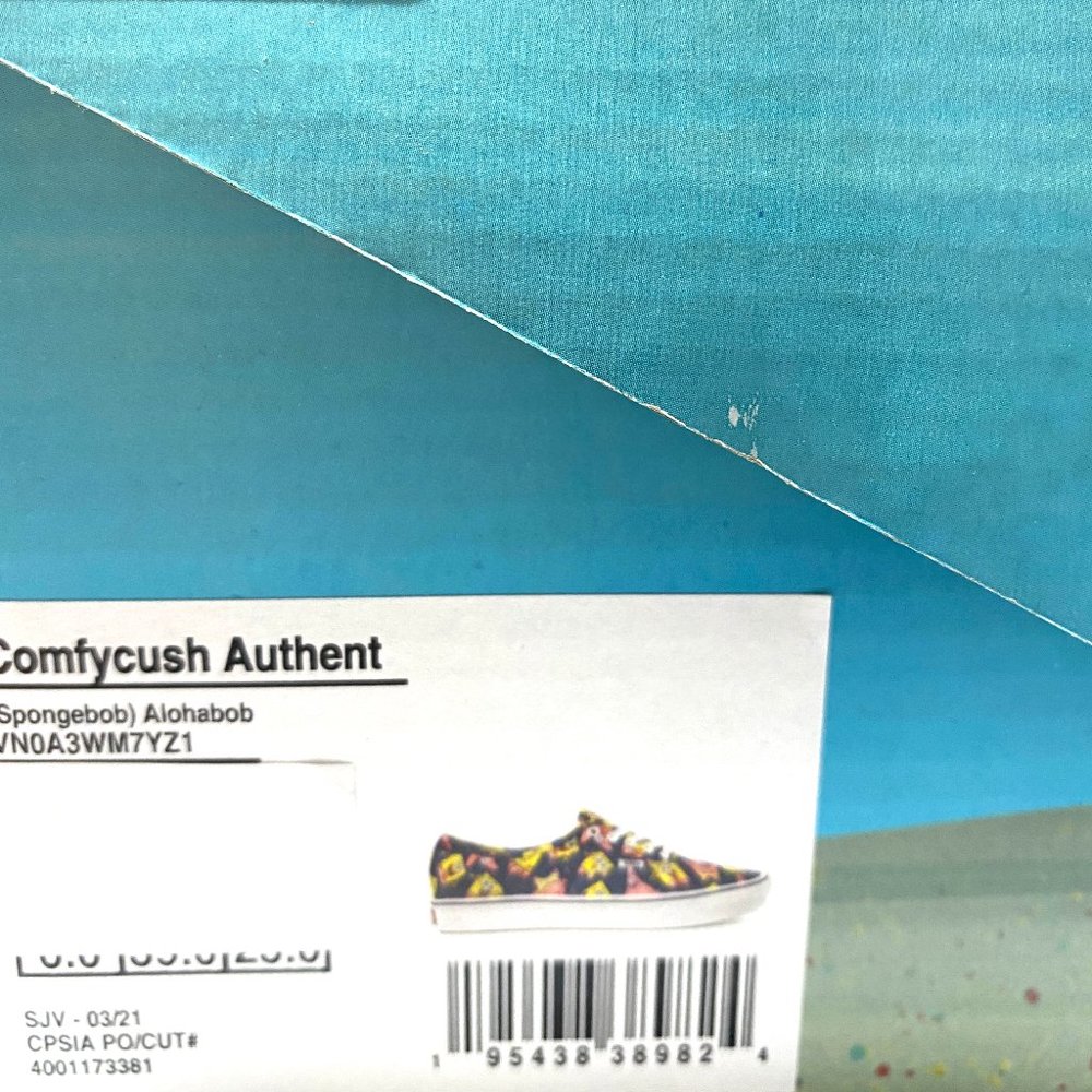 💖MEGA SALE💖Vans Sponge Bob ComfyCush Canvas Purple Low Top Men's VN0A3WM7YZ1 - Picture 10 of 11